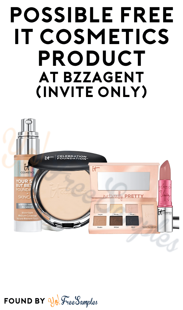 Possible FREE IT Cosmetics Product At BzzAgent (Invite Only)