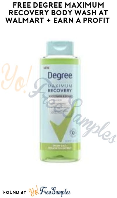 FREE Degree Maximum Recovery Body Wash at Walmart + Earn A Profit (Coupon, Fetch Rewards & Ibotta Required)