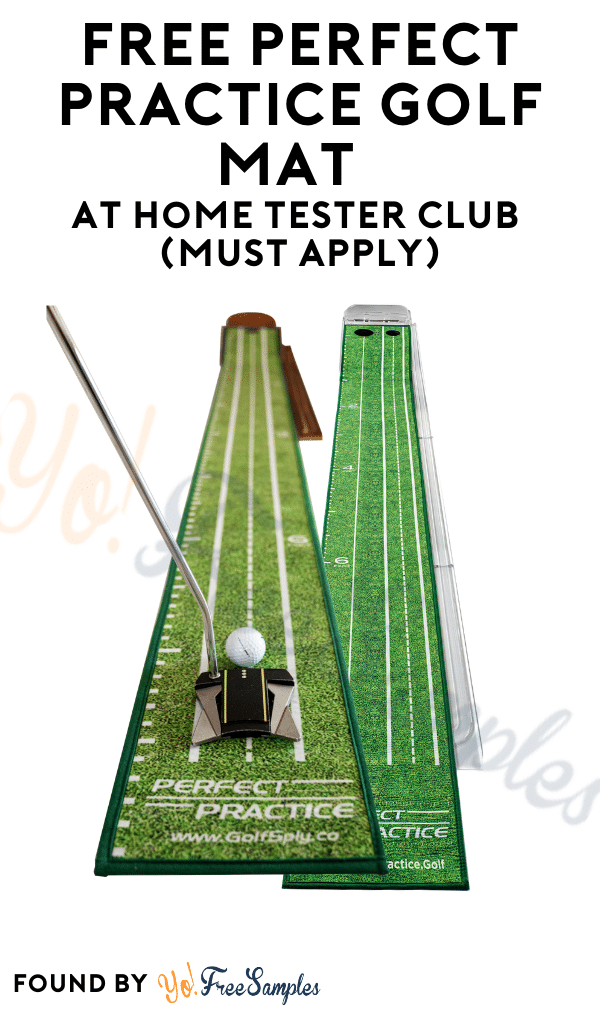 FREE Perfect Practice Golf Mat At Home Tester Club (Must Apply)