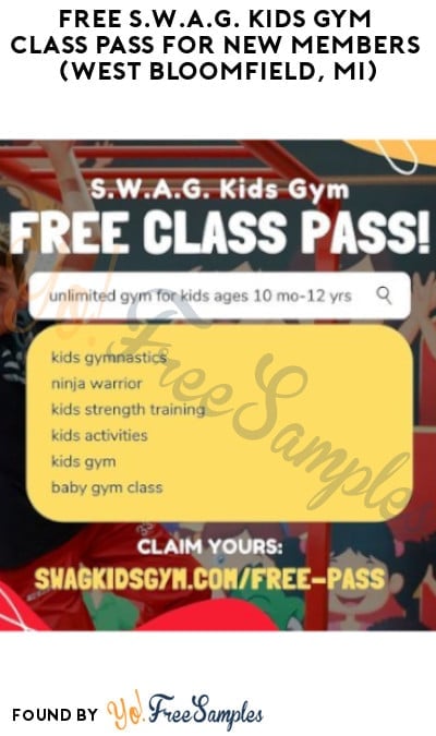 FREE S.W.A.G. Kids Gym Class Pass for New Members (West Bloomfield, MI)
