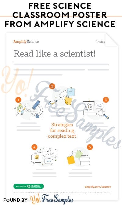 FREE Science Classroom Poster from Amplify Science