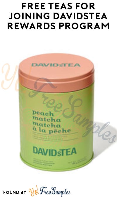 FREE Teas for Joining DavidsTea Rewards Program