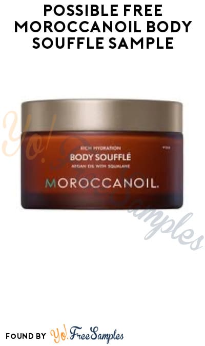 Possible FREE Moroccanoil Body Souffle Sample (Facebook/Instagram Required)