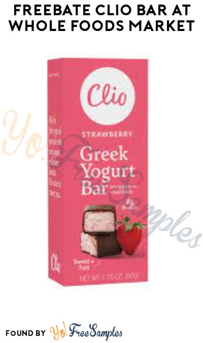 FREEBATE Clio Bar at Whole Foods Market (Ibotta Required)