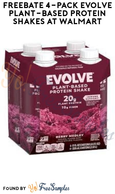 FREEBATE 4-Pack Evolve Plant-Based Protein Shakes at Walmart (Ibotta Required)