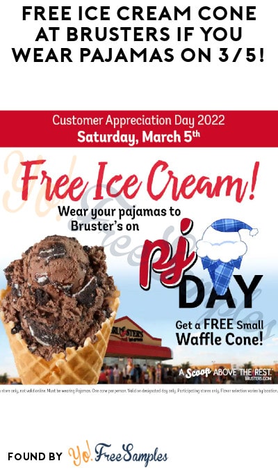 FREE Ice Cream Cone at Brusters if You Wear Pajamas on 3/5 ...