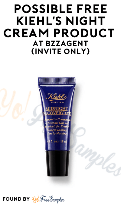Possible FREE Kiehl’s Night Cream Product At BzzAgent (Invite Only)