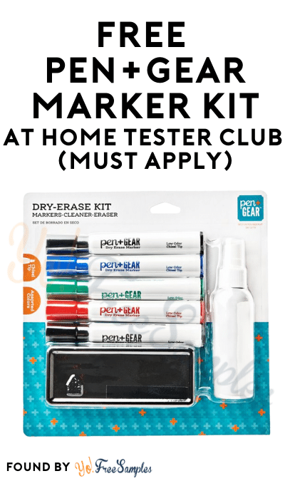 FREE Pen+Gear Marker Kit At Home Tester Club (Must Apply)