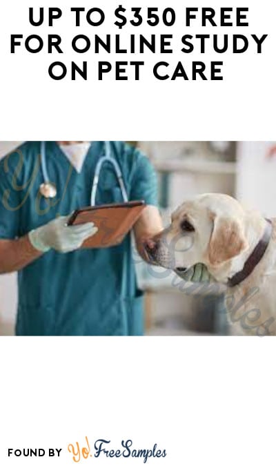 Up to $350 FREE for Online Study on Pet Care (Must Apply)
