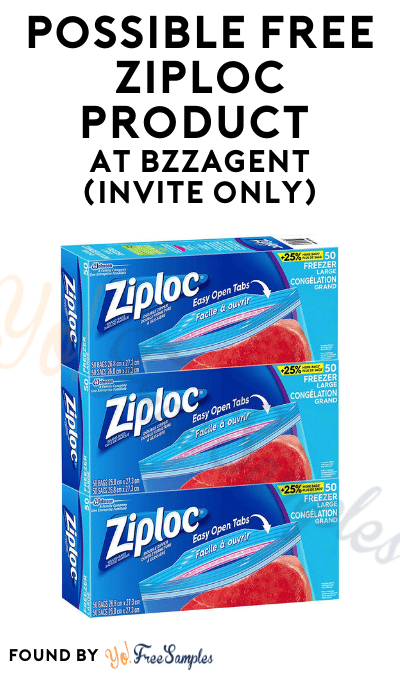 Possible FREE Ziploc Product At BzzAgent (Invite Only)