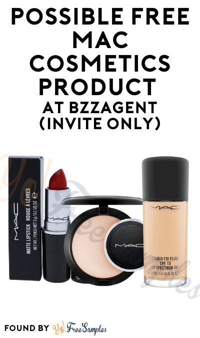 Possible FREE Mac Cosmetics Product At BzzAgent (Invite Only)