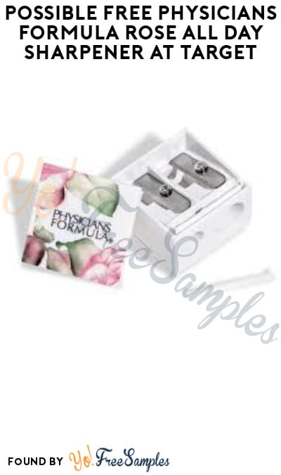 Possible FREE Physicians Formula Rose All Day Sharpener at Target (Circle Coupon Required)