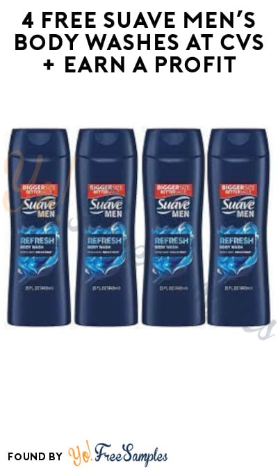 4 FREE Suave Men’s Body Washes at CVS + Earn A Profit (App/Coupon Required)