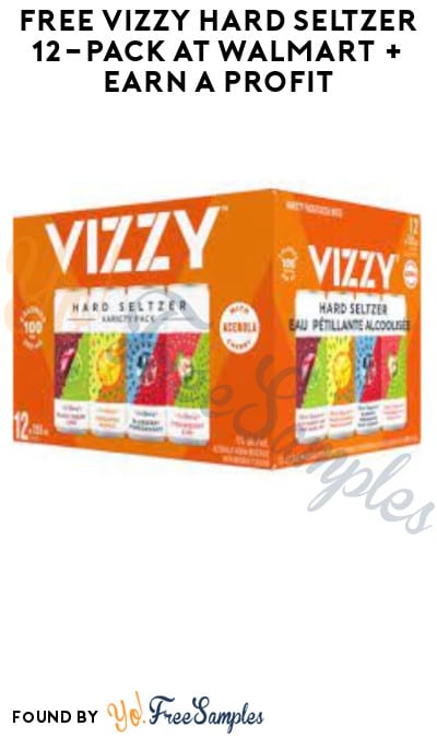 FREE Vizzy Hard Seltzer 12-Pack at Walmart + Earn A Profit (Ages 21+ Only, Select States & Fetch Rewards Required)