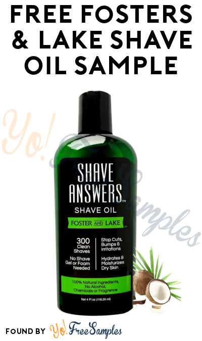 FREE Fosters & Lake Shave Oil Sample