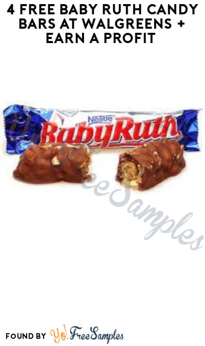 4 FREE Baby Ruth Candy Bars at Walgreens + Earn A Profit (Swagbucks & Checkout 51 Required)