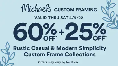 Michaels custom on sale framing sale