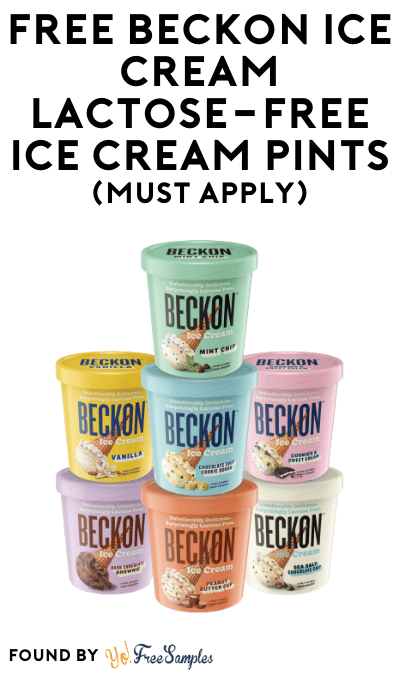 FREE Beckon Ice Cream Lactose-Free Ice Cream Pints At Social Nature (Must Apply)