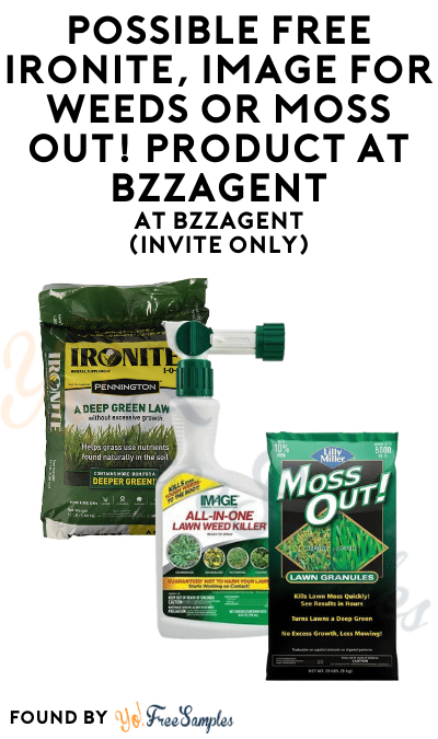 Possible FREE Ironite, Image For Weeds Or Moss Out! Product At BzzAgent (Invite Only)