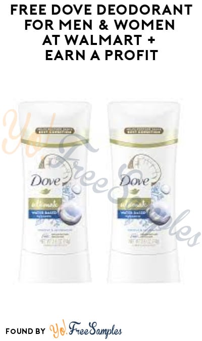 FREE Dove Deodorant for Men & Women at Walmart + Earn A Profit (Ibotta & Shopkick Required)