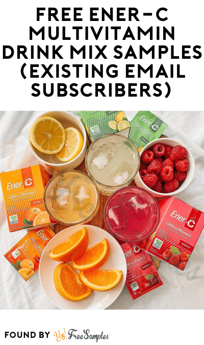 FREE Ener-C Multivitamin Drink Mix Samples (Existing Email Subscribers)