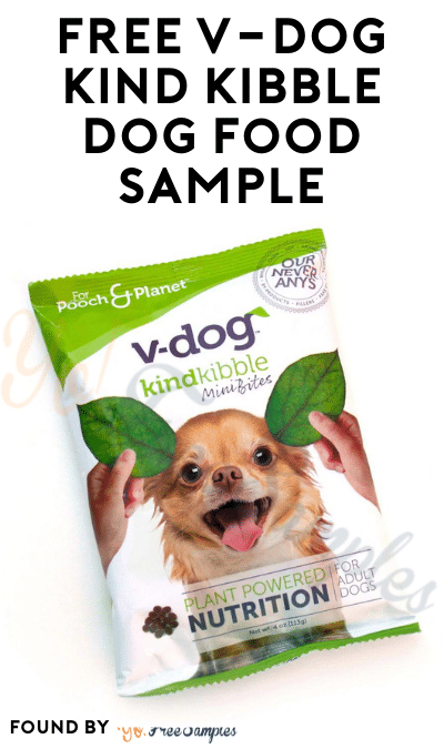 FREE V-dog Kind Kibble Dog Food Sample
