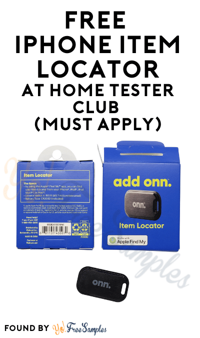 FREE Iphone Item Locator At Home Tester Club (Must Apply)