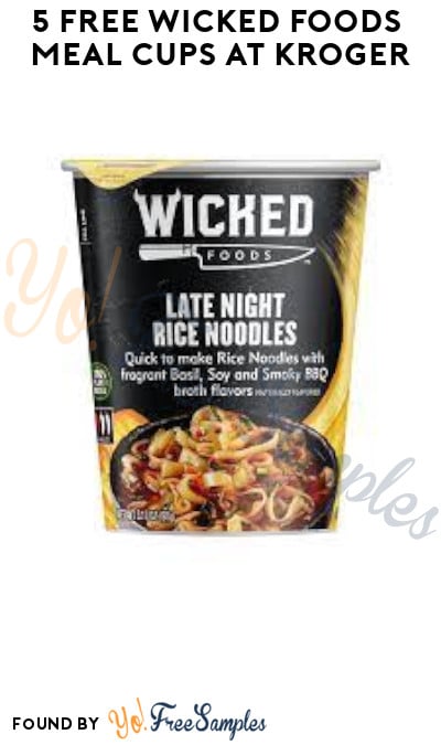 5 FREE Wicked Foods Meal Cups at Kroger (Account/Coupon & Ibotta Required)