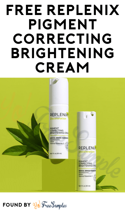 FREE Replenix Pigment Correcting Brightening Cream