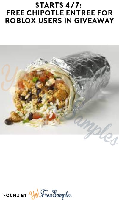 Starts 4/7: FREE Chipotle Entree for Roblox Users in Giveaway
