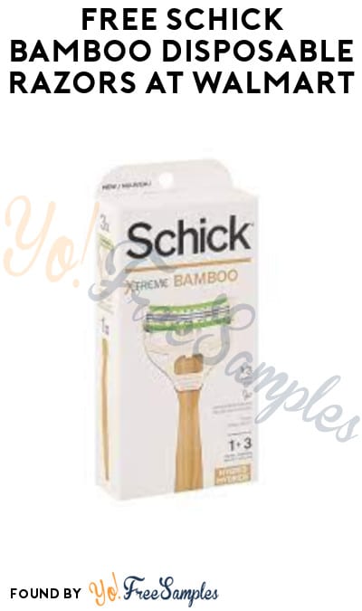 FREE Schick Bamboo Disposable Razors at Walmart + Earn A Profit (Ibotta + Coupon App Required)