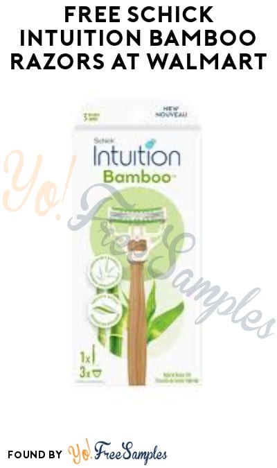 FREE Schick Intuition Bamboo Razors at Walmart (Ibotta + Coupon App Required)