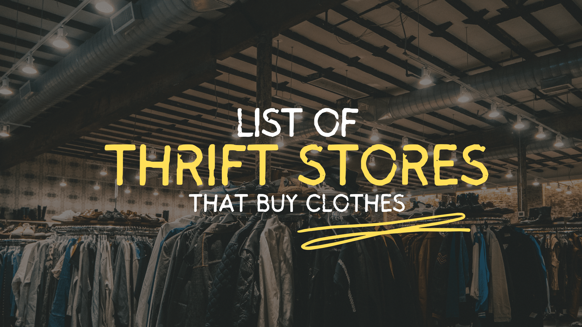 List of Thrift Stores That Buy Clothes