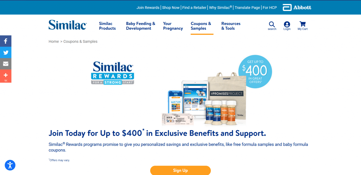 How To Get Free Baby & Formula Samples