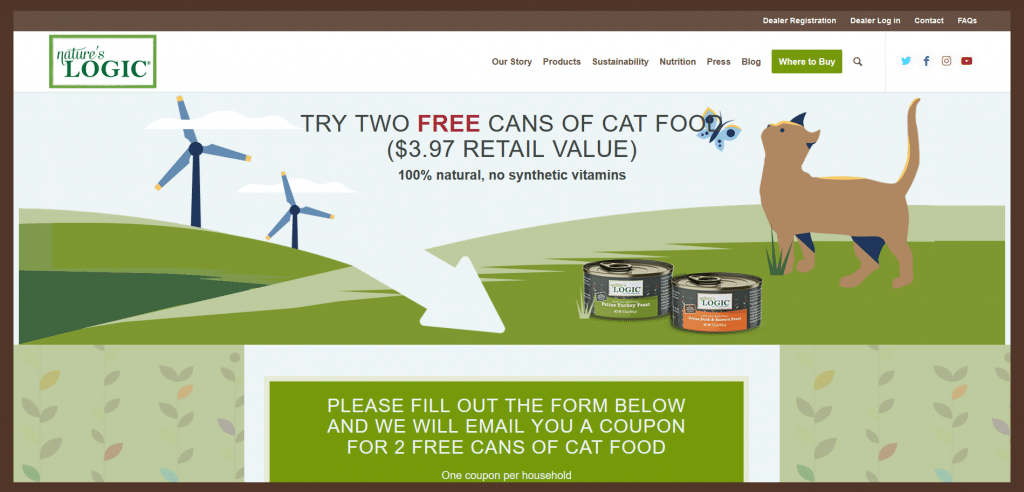 Free cat samples 2025 by mail 2018