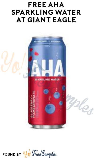 FREE Aha Sparkling Water at Giant Eagle (Account/Coupon Required)