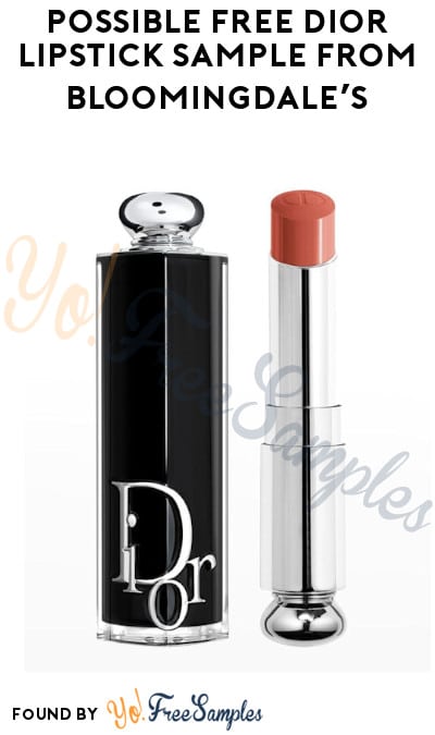 Possible FREE Dior Lipstick Sample from Bloomingdale’s (Facebook/Instagram Required)