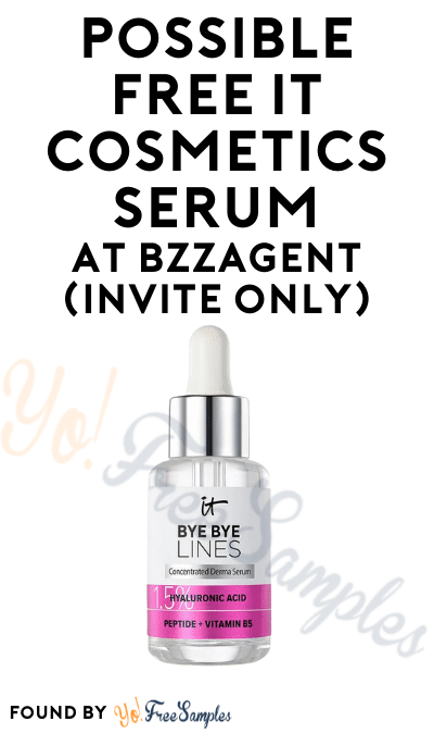 Possible FREE IT Cosmetics Serum At BzzAgent (Invite Only)