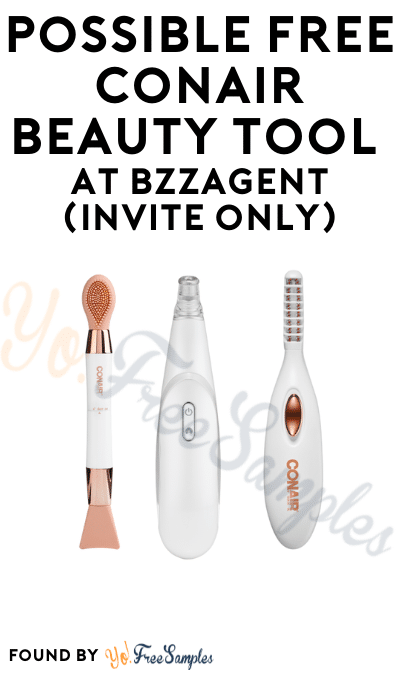 Possible FREE Conair Beauty Tool At BzzAgent (Invite Only)