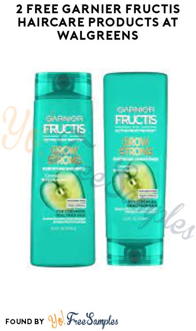 2 FREE Garnier Fructis Haircare Products at Walgreens (Account/Coupon Required)