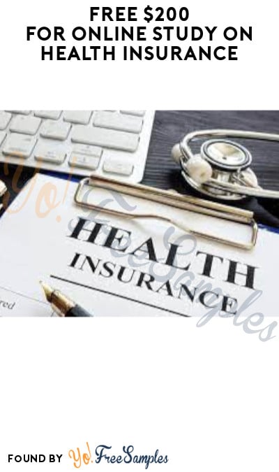 FREE $200 for Online Study on Health Insurance (Must Apply)