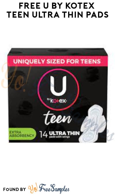 FREE U by Kotex Teen Ultra Thin Pads (Account & Fetch Rewards Required)