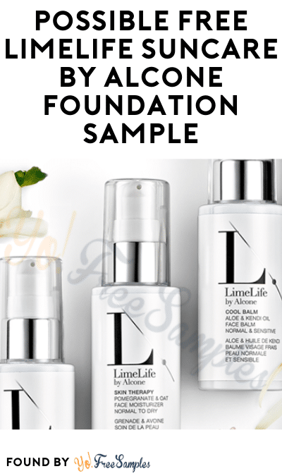 Possible FREE LimeLife Suncare by Alcone Foundation Sample