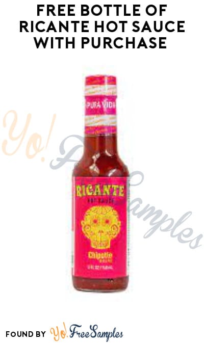 FREE Ricante Hot Sauce Bottle With Purchase