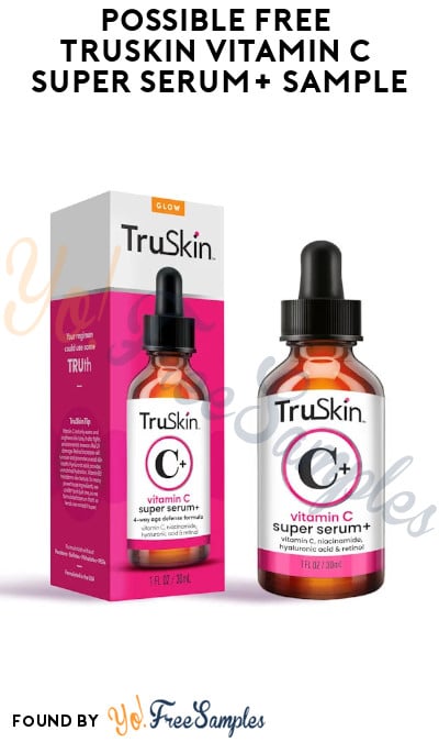 Possible FREE TruSkin Vitamin C Super Serum+ Sample (Facebook/Instagram Required)