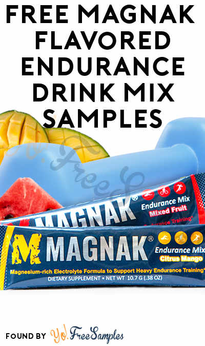 FREE MAGNAK Flavored Endurance Drink Mix Samples