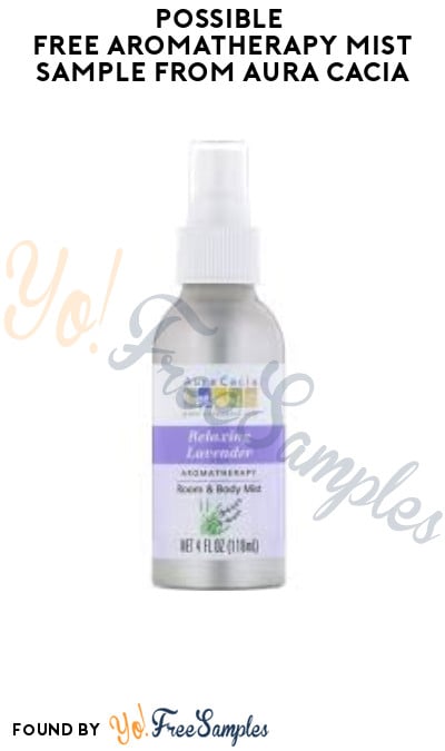 Possible FREE Aromatherapy Mist Sample from Aura Cacia (Facebook/Instagram Required)