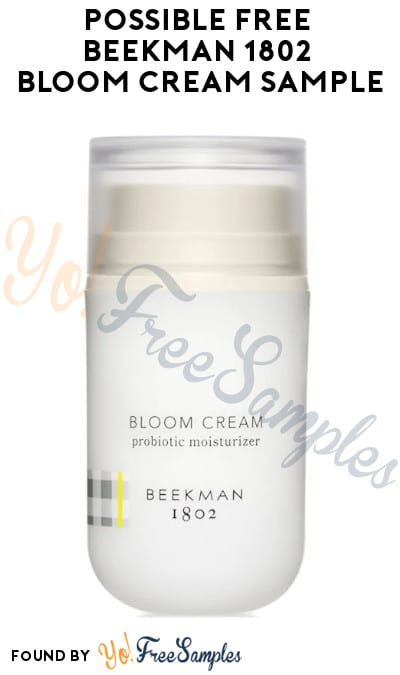 Possible FREE Beekman 1802 Bloom Cream Sample (Facebook/Instagram Required)