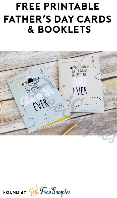 FREE Printable Father’s Day Cards & Booklets