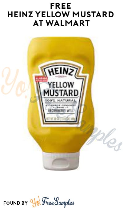 FREE Heinz Yellow Mustard at Walmart (Shopkick Required)